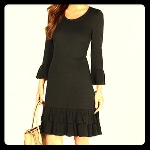 Sweater Dress w/ Ruffles